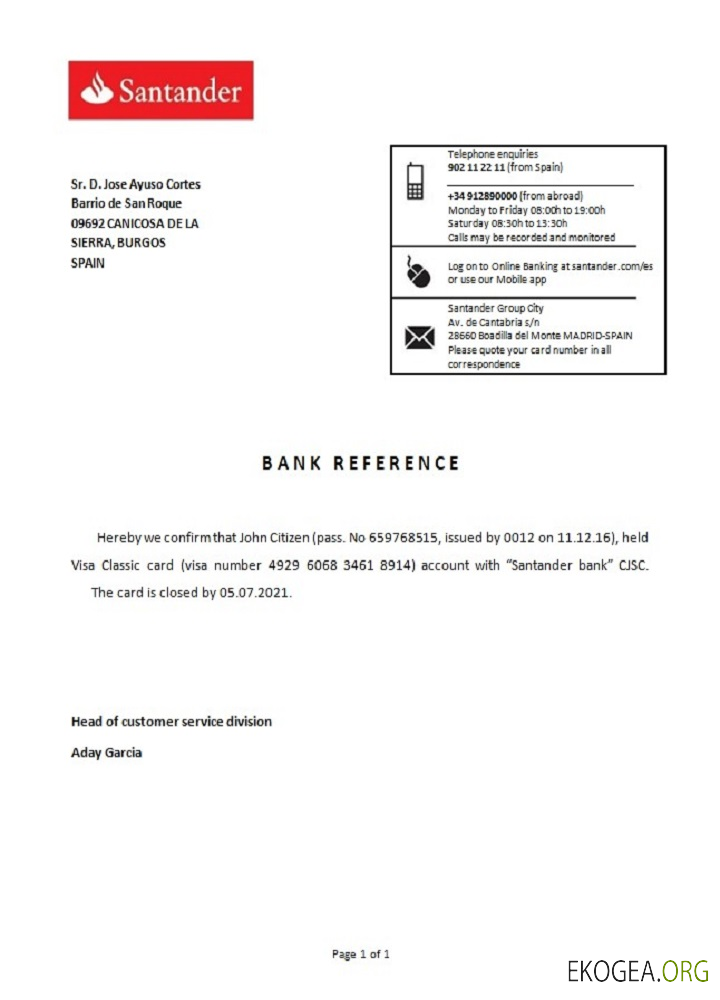 Référence Spain , Santander , closure